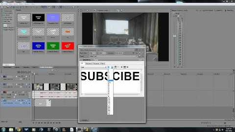 SONY VEGAS PRO 10 TIPS ep1: HOW TO PUT TEXT OVER YOUR VIDEOS