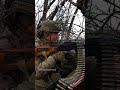 Ukrainian Soldier Opens Fire On Russian Positions With Machine Gun Warinukraine Ukrainian Soldier Opens Fire On Russian Positions With Machine Gun Warinukraine