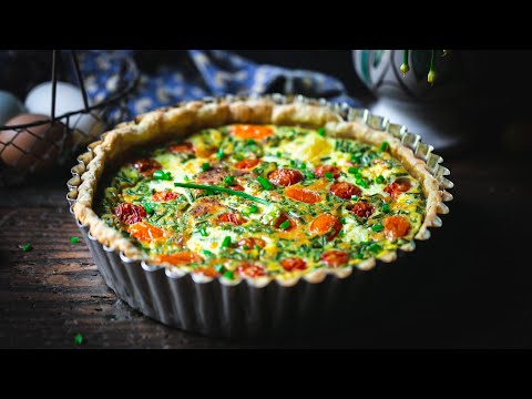 Video: Quiche With Tomatoes