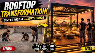 From Empty Roof to Luxury Rooftop Lounge β¨