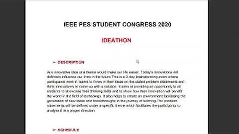 Ideathon Structure, Rules and Regulations | BMSCE IEEE PES |