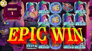 The Sorcerers Shuffle 🤩 Super Epic Big Win! 🤩 NEW Online Slot - Relax Gaming - All Features