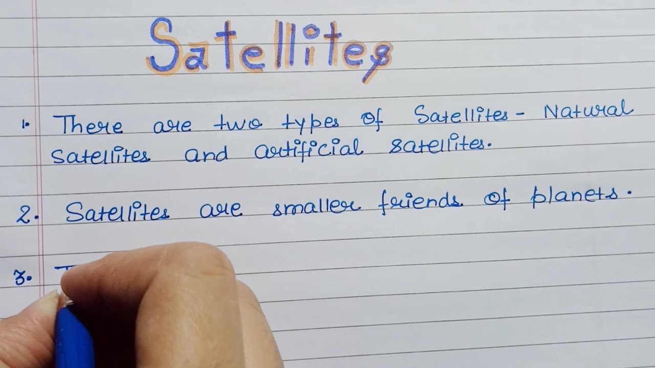 short essay on satellite in english