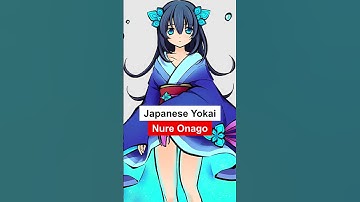 Japanese Yokai, Nure Onago, the wet girl #yokaiwatch #yokai #urbanlegend #mythology #folklore