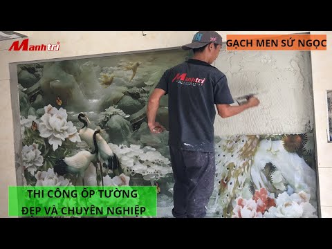 Gạch men 3D ốp tường đẹp và chuyên nghiệp
