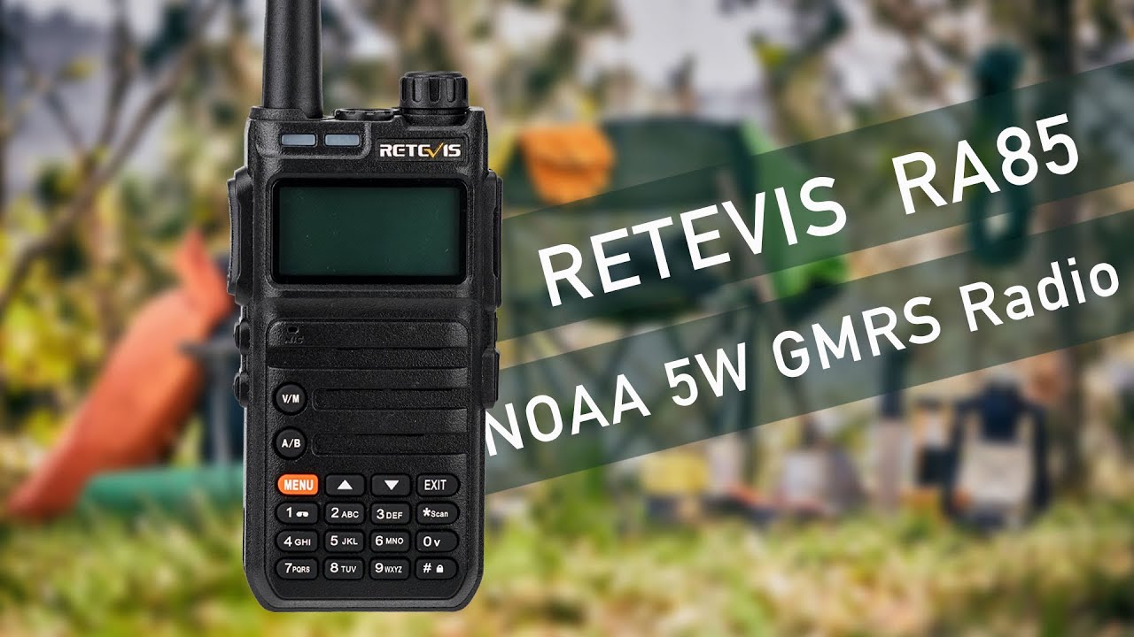 Retevis RA85 Walkie Talkie profesional, con micrófono de largo alcance,  recargable, NOAA, USB-C, radio GMRS de mano para acampar fuera de carretera  al