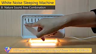 3-in-1 Sleep Machine – Bluetooth Speaker, White Noise, Night Light & Humidifier #shorts screenshot 3