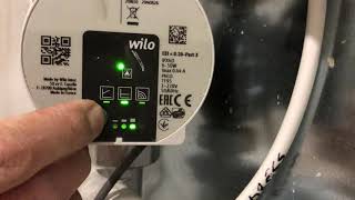 Wilo Para 25/7 Underfloor heating pump, hidden menu, how to select speed, operating curve What is