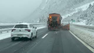 Winterdienst / Schneeräumung auf der GotthardAutobahn A2
