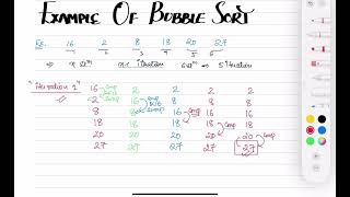 Bubble Sort Algorithm || Example -2 || Explanation of Bubble Sort Algorithm with Example