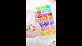 DIY AB Colors Style Stretch Bracelet Making Kits. 【PandaHall Selected】#shorts #diyjewelry
