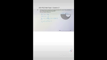 2024 PSLE Math Paper 1 Question 27 Shaded Circles Hack #viral #tiktok #psle #area #radius #diameter