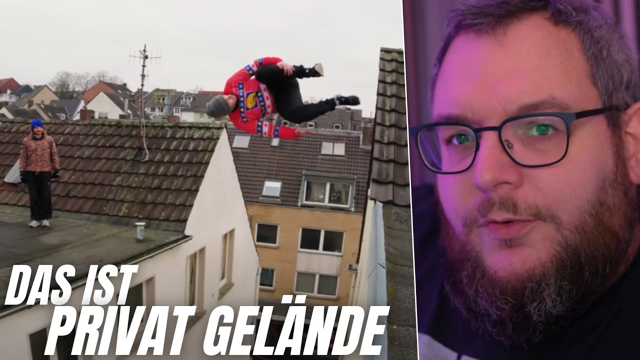 BEWOHNER BESCHWEREN SICH - SPRÜNGE ÜBER HÄUSERDÄCHER 😂 | REAKTION auf FREERUNNING SCHLAPPEN