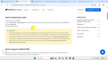 How To Export Webflow Code