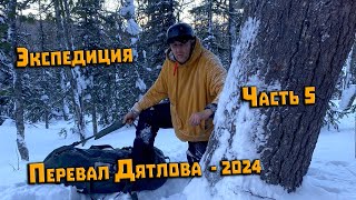 Зимний поход Экспедиция 2024 на перевал Дятлова. Часть 5. Спуск к кедру