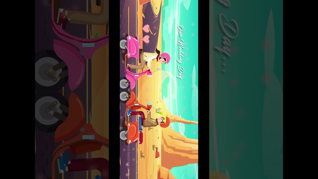 2D Cartoon Engagement Invitation | Save the Date Video | Wedding Invitations