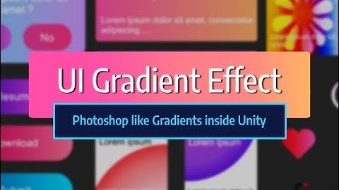 UI Gradient Effect : Unity Asset