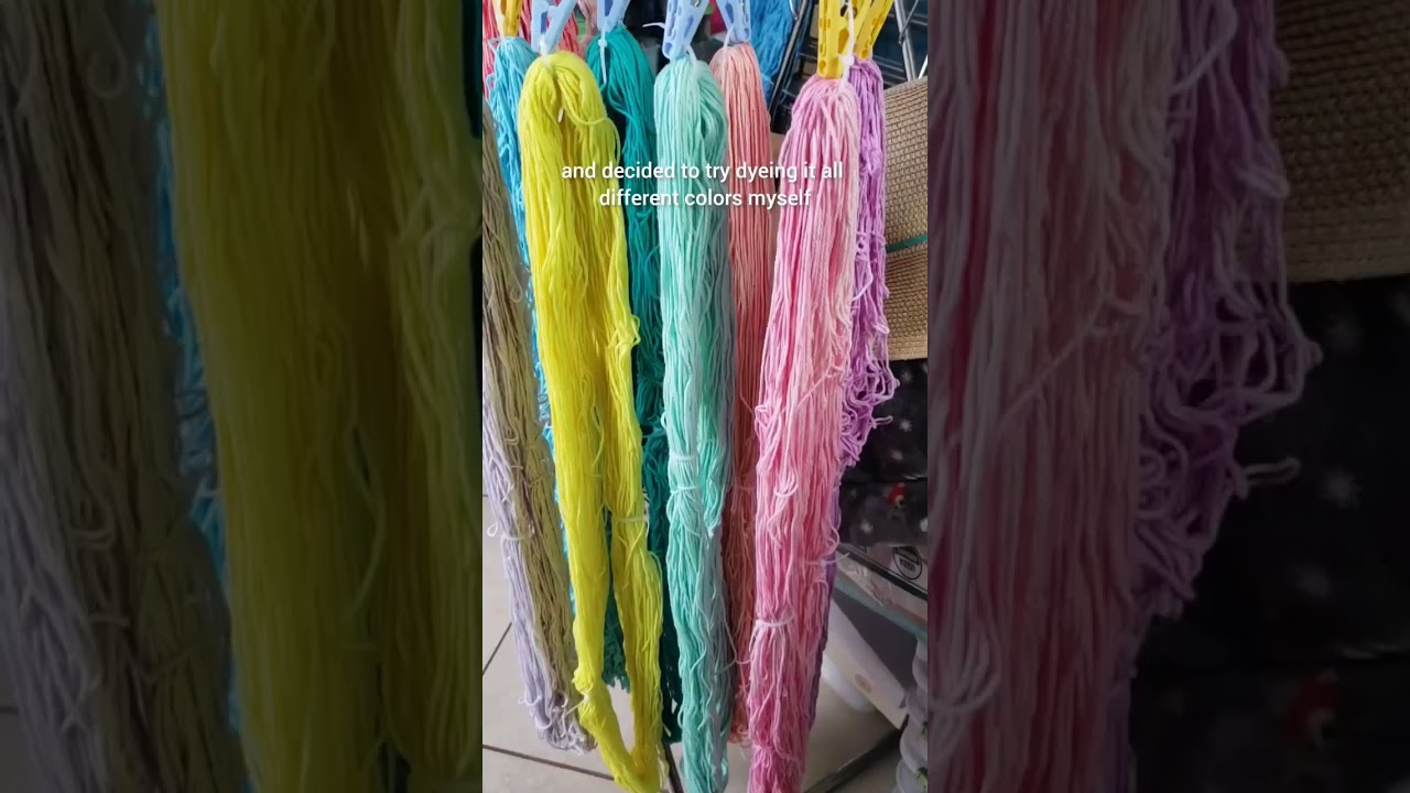 Dyeing cotton yarn to crochet