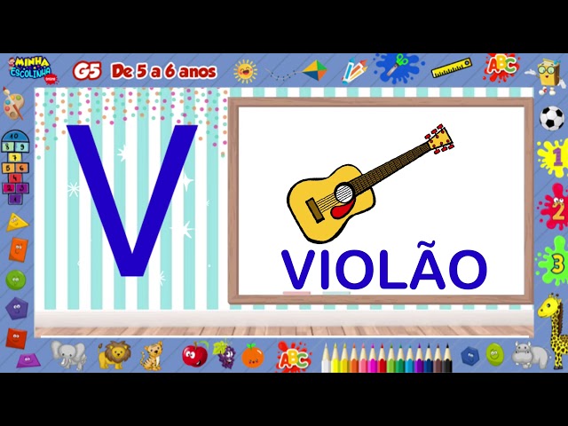 Letra V G5 - Educação Infantil - Videos Educativos - Atividades para Crianças