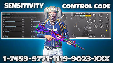 New Update 3.7🔥Best Sensitivity Code + Control  Settings Pubg Mobile /Bgmi Sensitivity 2025