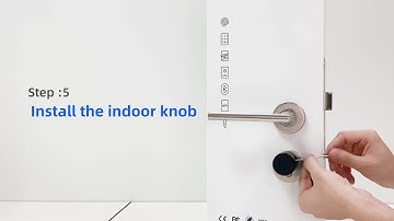 Door Smart Cylinder Lock Installation Introduction Video
