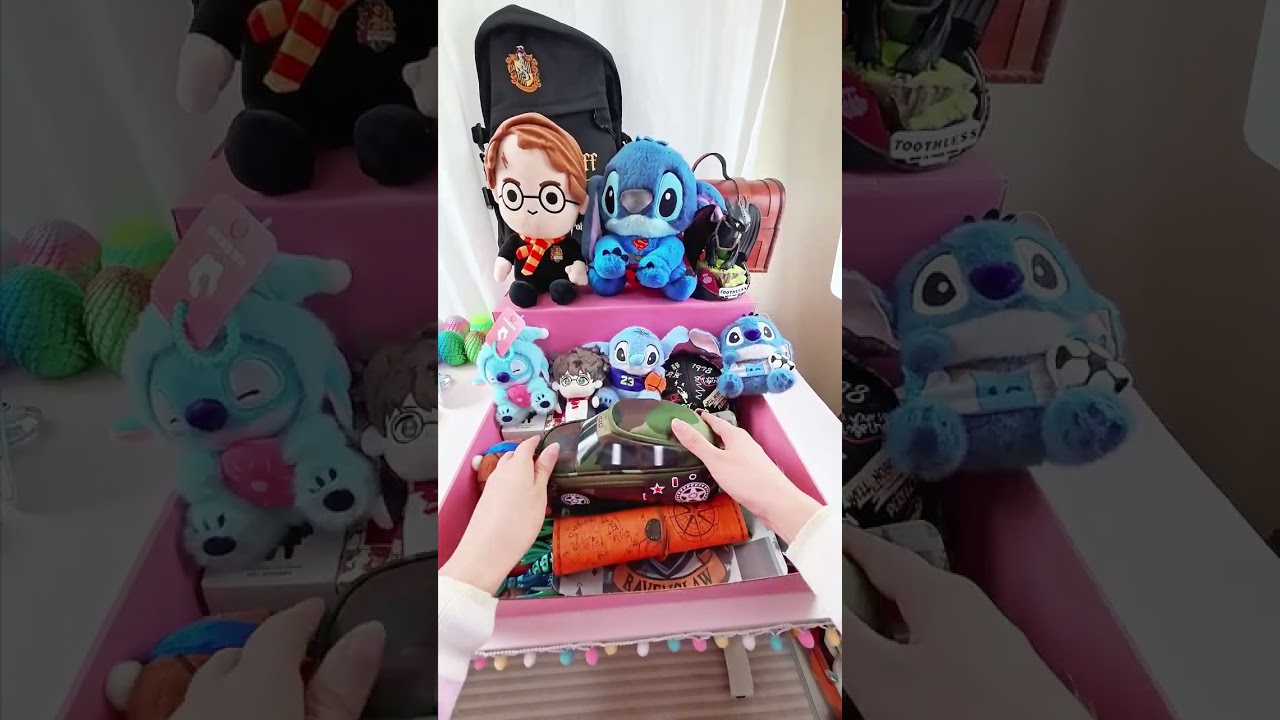 ASMR Packing 4 Scoops for  Walison 👦 Epic HARRY POTTER x STITCH Boys Gift Box! ⚡️👽