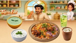 Desi cooking game Chicken Biryani quick and easy recipe  screenshot 3