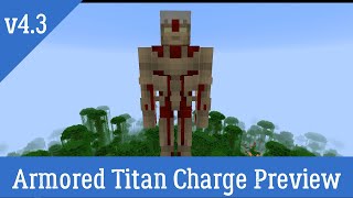 Attack on Titan Minecraft datapack 1.16.5 - v4.3 Armored Titan Charge Ability Preview screenshot 5