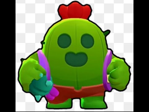 SPIKE DE BRAWL STARS EN DIBUJO - YouTube