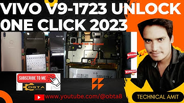 VIVO 1723 (V9) PIN/PATTERN/FRP UNLOCK 1 CLICK BY UNLOCK TOOL IN HINDI 2022-23 @obta8