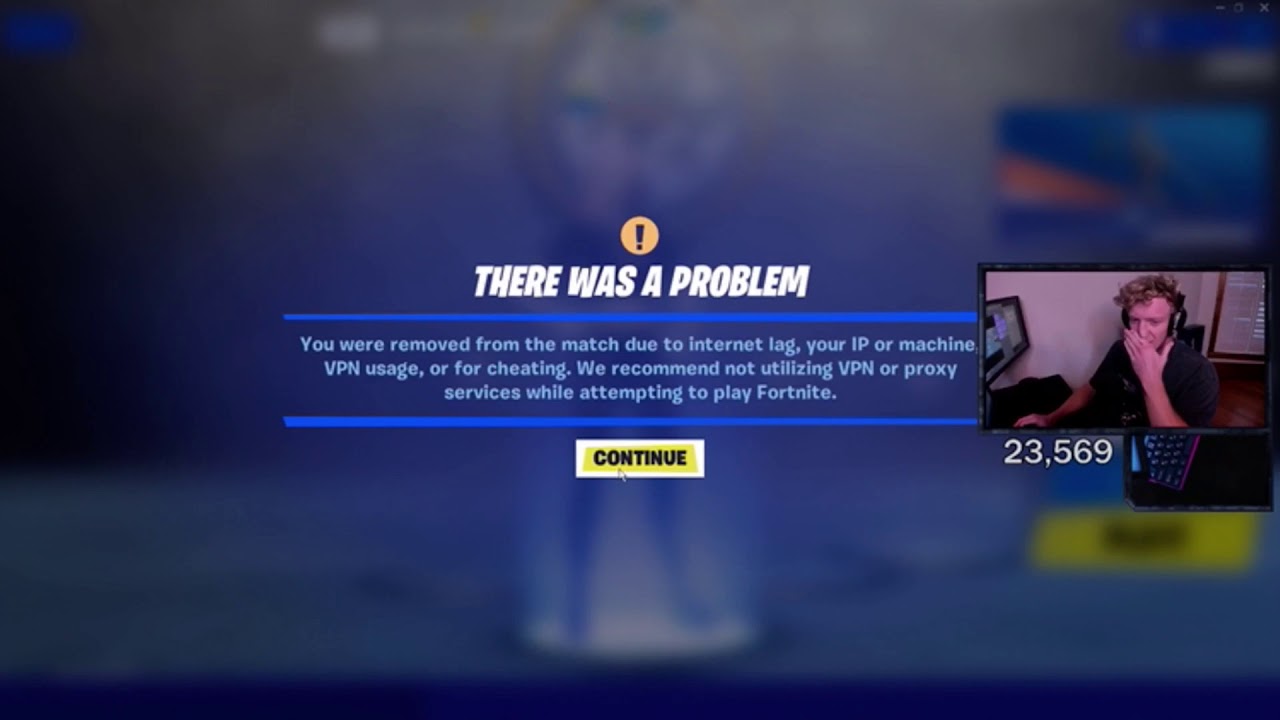 Tfue gets kicked from game for using VPN or cheating - YouTube
