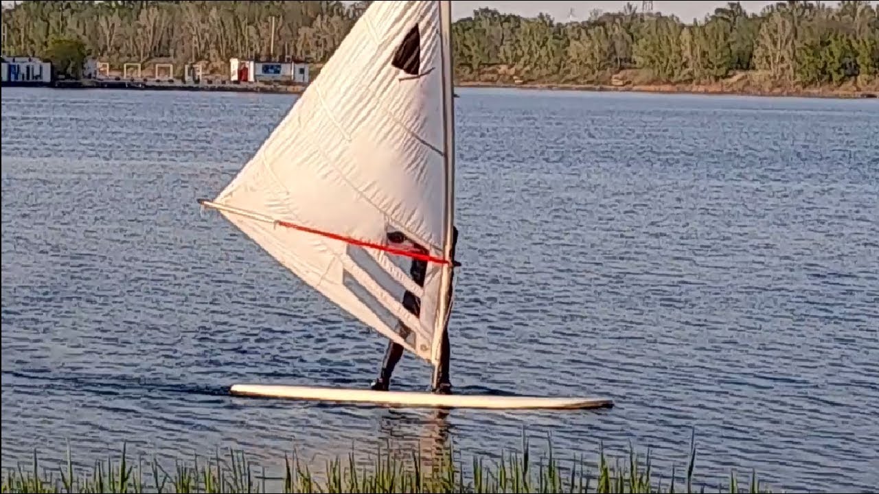 Old School Windsurf felkészülő gyakorlás a Kékszalagra Lupató YouTube