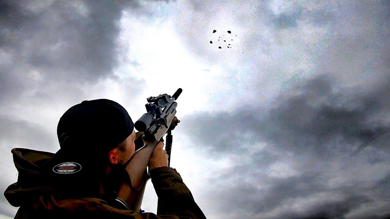 Shooting Clays With An Airgun! YouTube