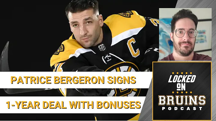 Bruins Captain is Back: Patrice Bergeron Signs 1-y...