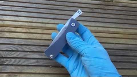 Friction Folder , first time anodising Titanium