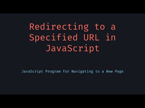Redirect to URL