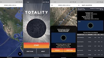 2024 Total Solar Eclipse.  Phone App- TOTALITY.  Big Kid Science.  April 8, 2024 Solar Eclipse Path