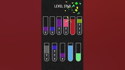 water sort puzzle level 3740