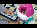 Como fazer toucas com o mini tear de manivela