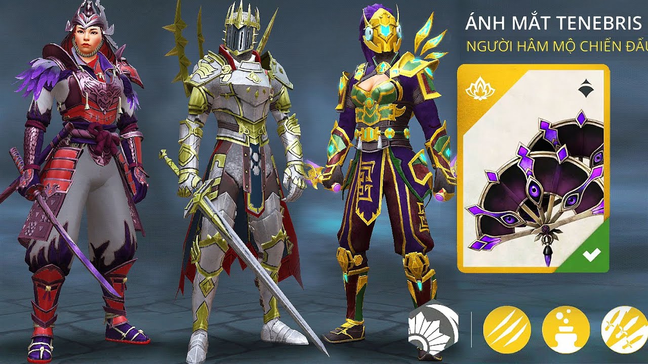 Shadow Fight 3: [Color Custom Update] New Legendary War Fans Weapon