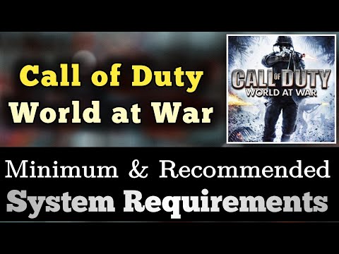 Call of Duty World at War System Requirements