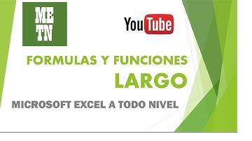 Funciones en Excel | Largo