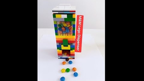 🔴🟡🔵 LEGO M&M Dispenser! No Glue, No Motors! So satisfying to use!  @TansLegoandBrickBuild