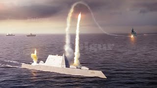 Tension Rises! US Navy Stealth Destroyer Fire New Hypersonic Missiles to China Border in SCS