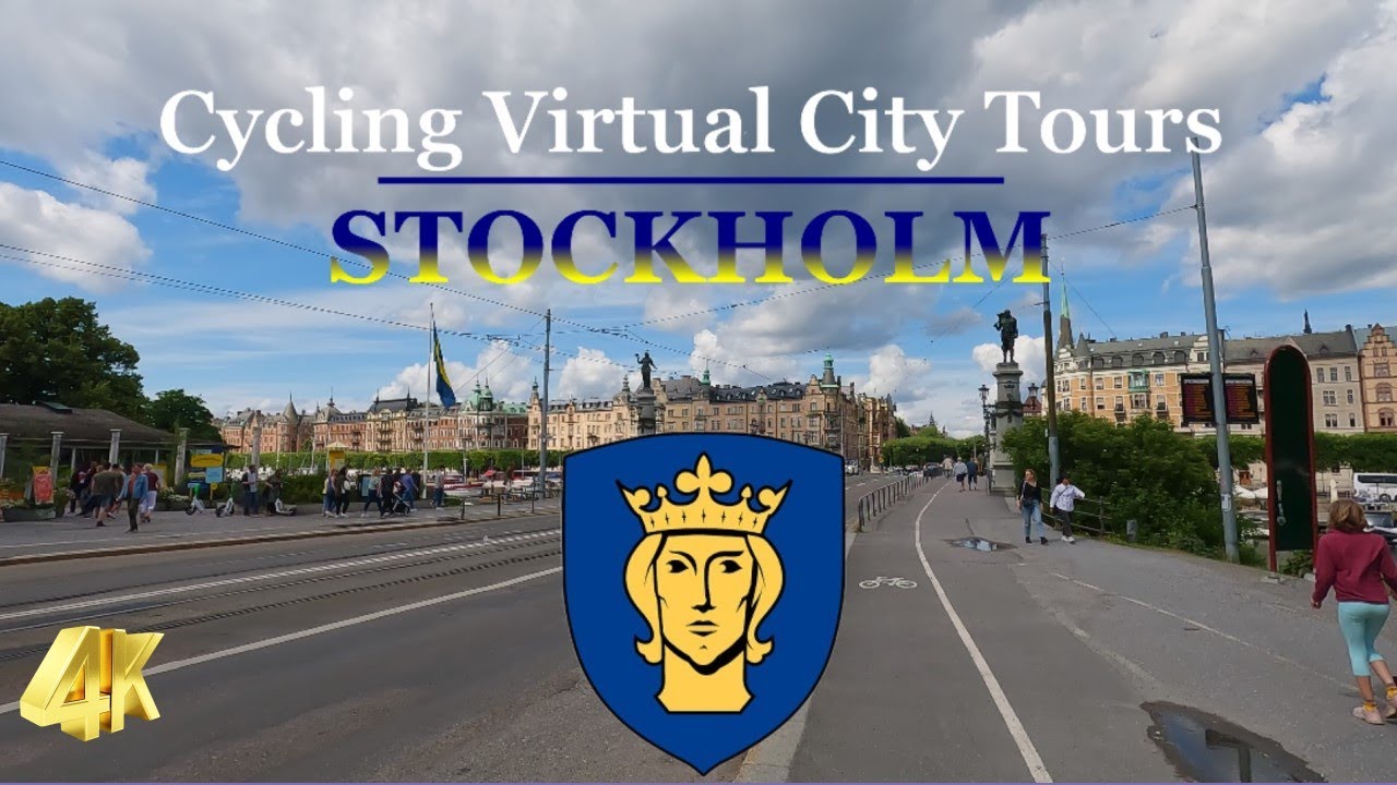 Виртуальный велосипедный тур по центральному району Стокгольма. Июль 2023.