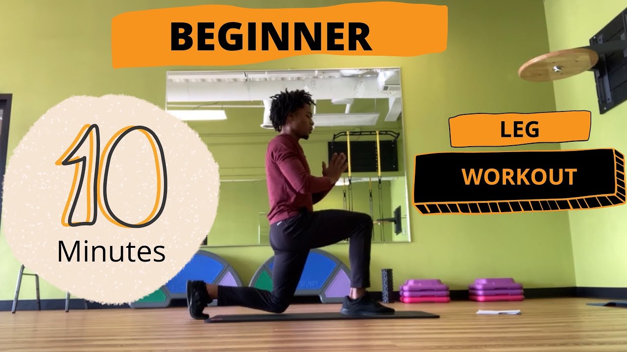 Beginner leg workout (NO EQUIPMENT) YouTube