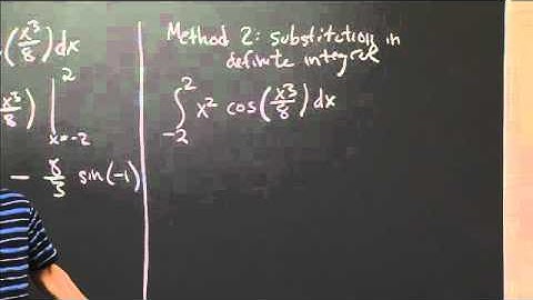 Definite Integral by Substitution | MIT 18.01SC Single Variable Calculus, Fall 2010