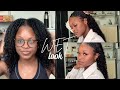 How to get the sleek wet hair look w curly clip ins