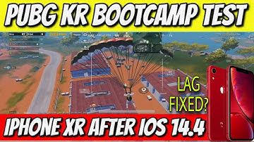 IPHONE XR AFTER IOS 14.4 || BOOTCAMP TEST || LAG FIXED? || PUBG KR || PantheR ||