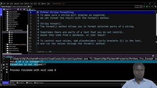 ADVANCED PROGRAMMING CONCEPTS - Python | string formatting and File Handling
